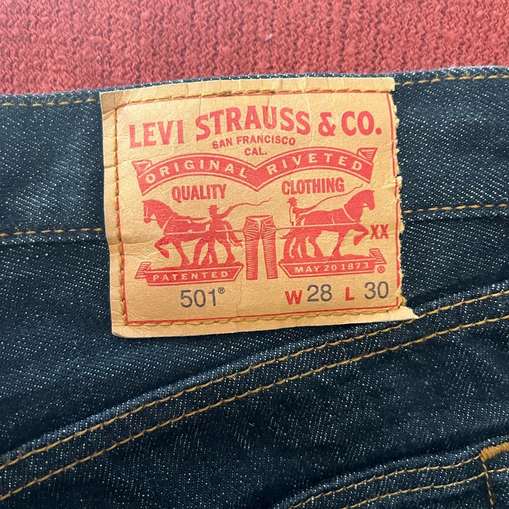Levi's 501 Straight Men's Jeans - Dark Blue